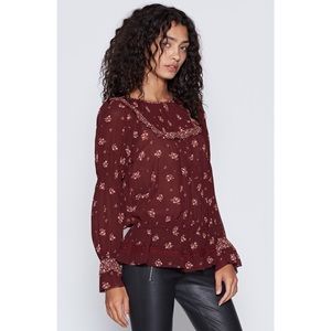 Joie | Adrielle Silk Blouse in Deep Vebena